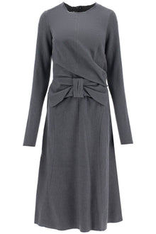  Maison Margiela midi dress with oversized bow detail