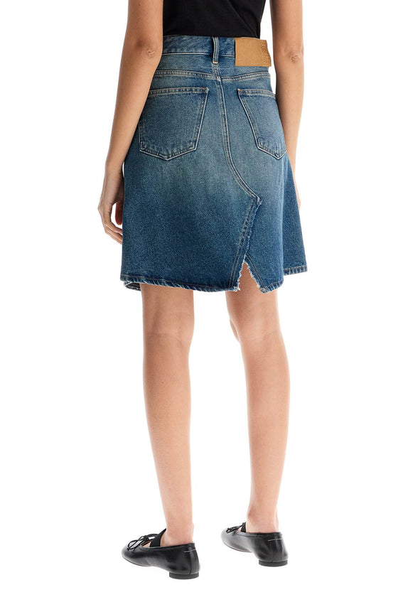 MM6 Maison Margiela denim mini skirt