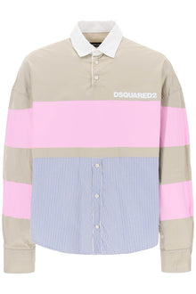  Dsquared2 oversized hybrid shirt