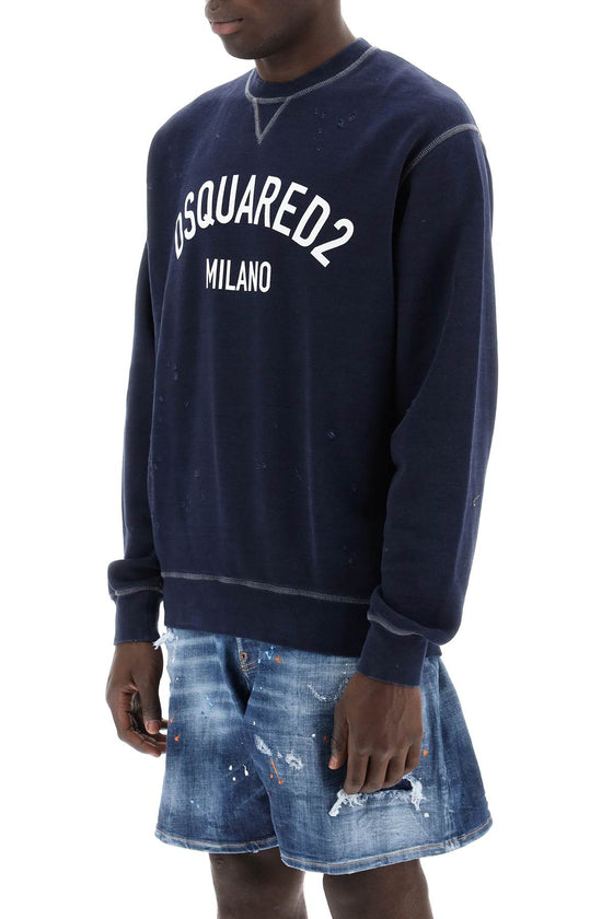 Dsquared2 "used effect cool fit sweatshirt