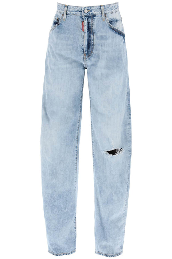 Dsquared2 "oversized jeans with destroyed