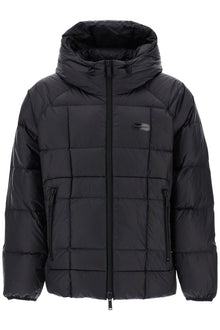  Dsquared2 black 3d padded nylon jacket with hood