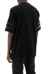 Dsquared2 t-shirt with faux leather inserts