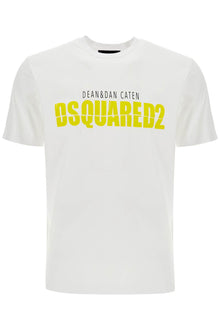  Dsquared2 white cotton t-shirt with printed logo