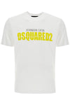 Dsquared2 white cotton t-shirt with printed logo