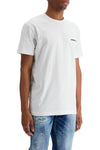 Dsquared2 men's white cotton t-shirt with embroidered logo