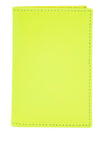 Comme Des Garcons Wallet compact wallet in fluorescent yellow goat leather