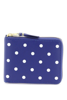  Comme Des Garcons Wallet polka dot zip around wallet with