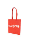 Comme Des Garcons Wallet leather tote bag with logo