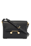 Marni black calfskin shopping bag with distinctive closure