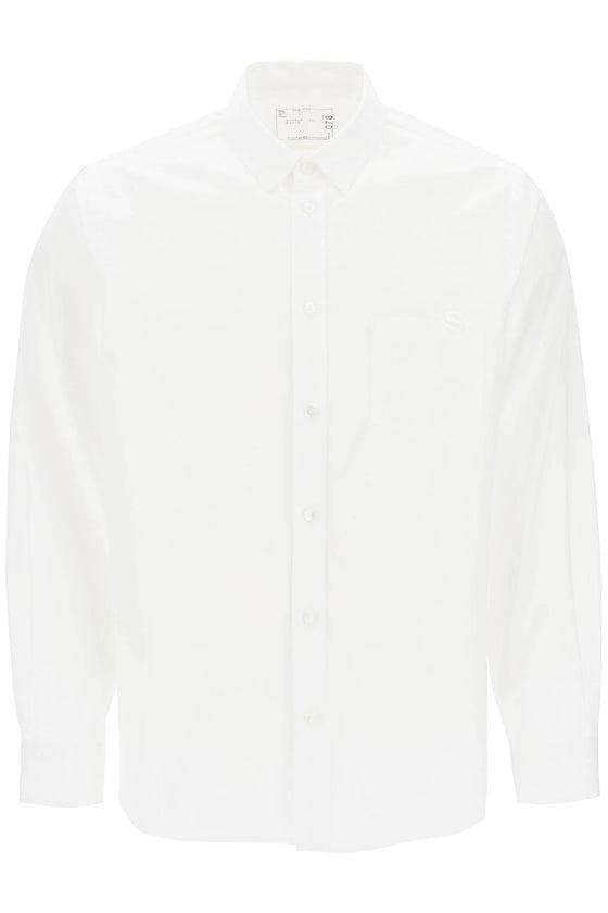 Sacai thomas mason cotton poplin shirt