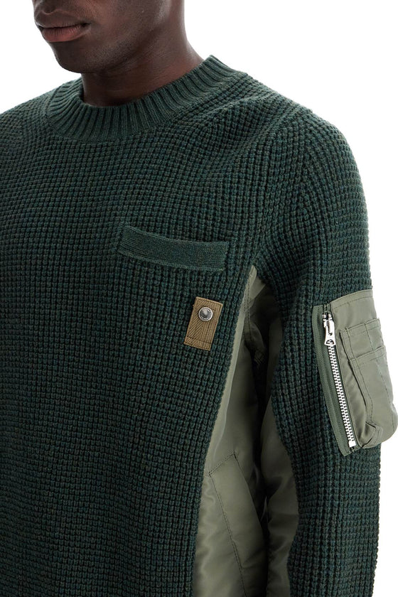 Sacai layered effect pullover