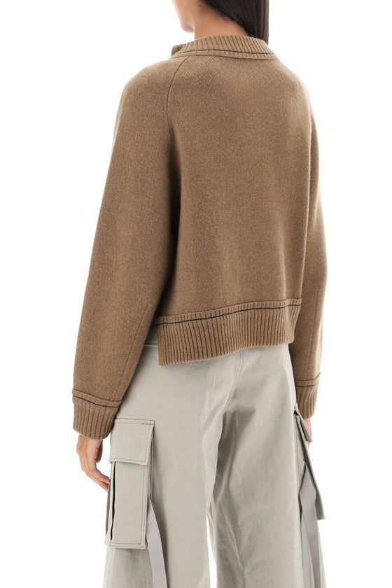 Sacai cashmere cotton sweater