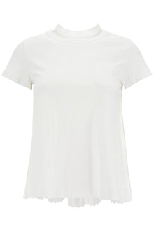  Sacai pleated back t-shirt