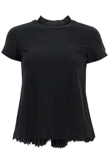  Sacai pleated back t-shirt