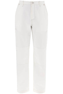  MM6 Maison Margiela wide cotton canvas trousers for men or women