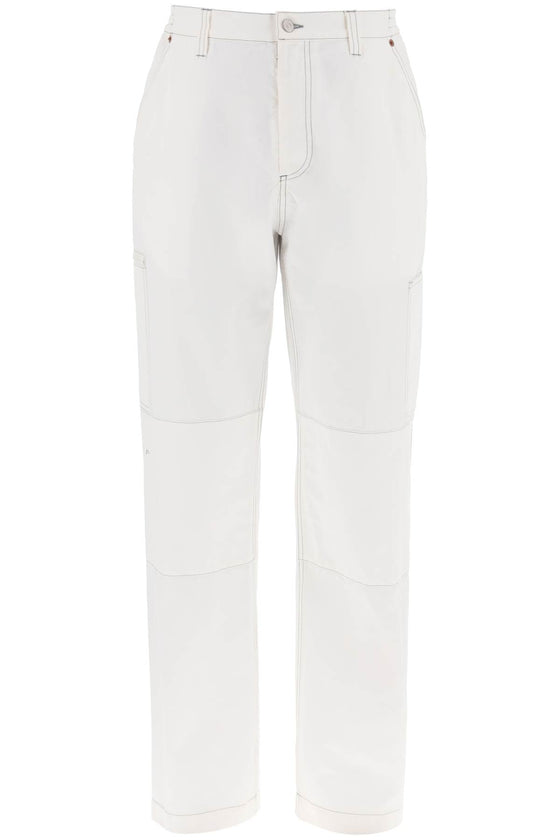 MM6 Maison Margiela wide cotton canvas trousers for men or women