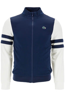  Lacoste full zip sweatshirt with contrasting sleeves