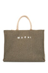 Marni large raffia effect tote bag