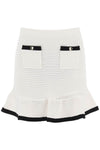 Self-Portrait Self Portrait crochet mini skirt in