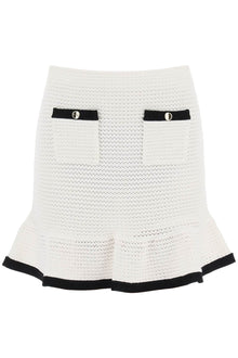  Self-Portrait Self Portrait crochet mini skirt in