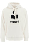 Marant 'miley' hoodie with flocked logo