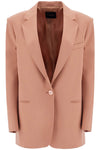 THE ANDAMANE elegant dark pink synthetic blazer