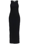 Ganni 'ribbed jersey midi dress with nine