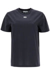 Ganni 'round-neck t-shirt with rhin