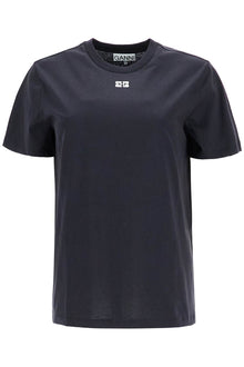  Ganni 'round-neck t-shirt with rhin