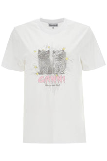  Ganni relaxed fit t-shirt with printed