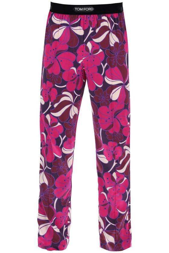 Tom Ford pajama pants in floral silk