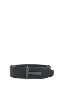  Tom Ford elegant brown and black calfskin belt made in italy