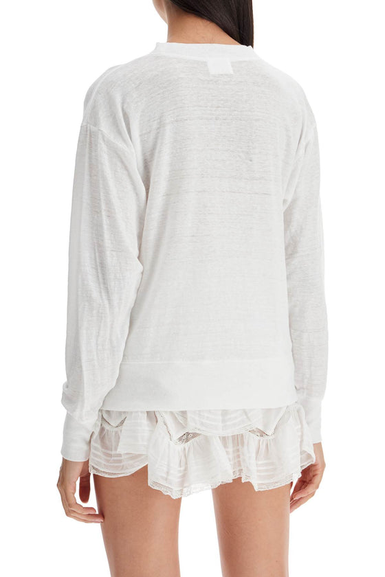 Isabel Marant Etoile klowia t-shirt with metallic logo print