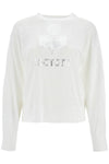 Isabel Marant Etoile klowia t-shirt with metallic logo print