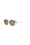 Thom Browne round sunglasses titanium acetate tortoiseshell green lenses