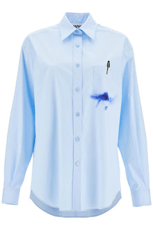  Moschino printed pocket shirt with button