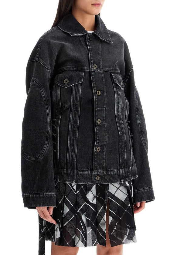 JEAN PAUL GAULTIER denim jacket with laces