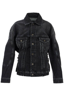  JEAN PAUL GAULTIER denim jacket with laces