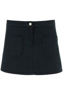  Courreges 2-pocket twill mini skirt