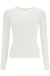 Courreges 'ribbed stretch knit pullover sweater