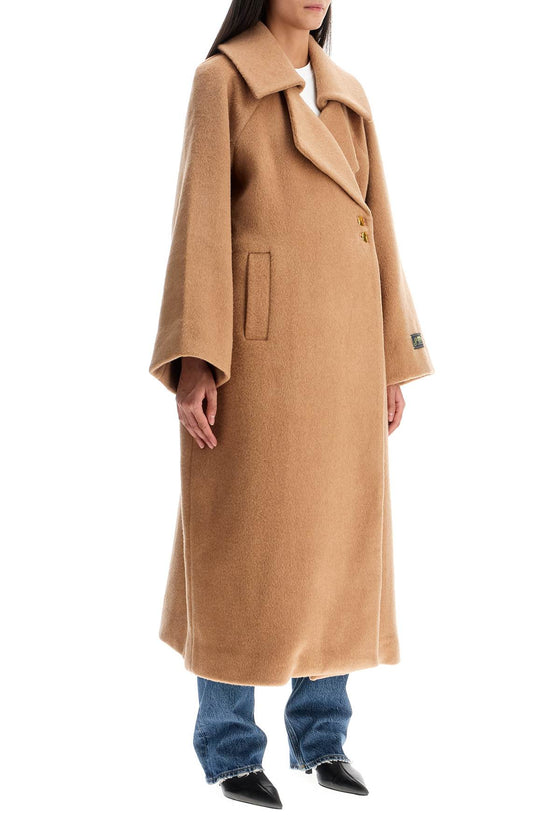 Ganni long recycled wool coat