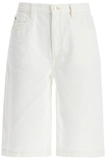  FRAME flared denim bermuda shorts.