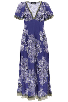  Etro maxi crepe de chine dress