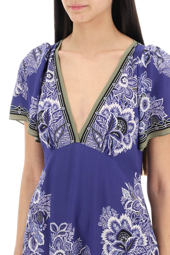 Etro maxi crepe de chine dress