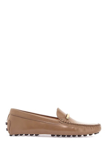  Tod'S cappuccino leather driving moccasin