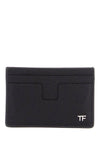 Tom Ford black minimalist calfskin credit card holder