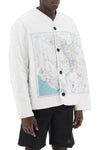Oamc combat liner printed quilted jacket