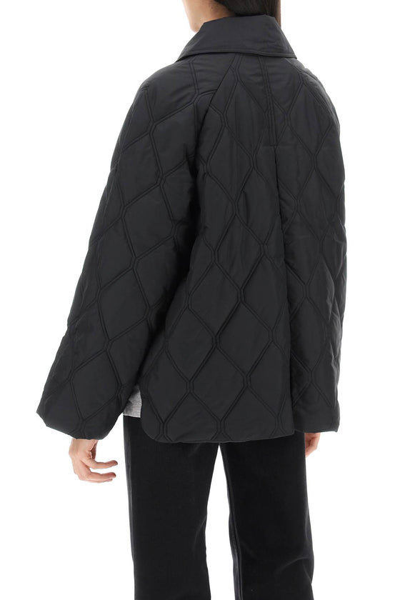 Ganni quilted oversized jacket