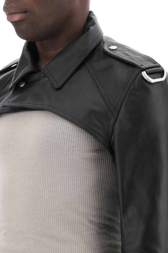 Rick owens biker-style bolero jacket